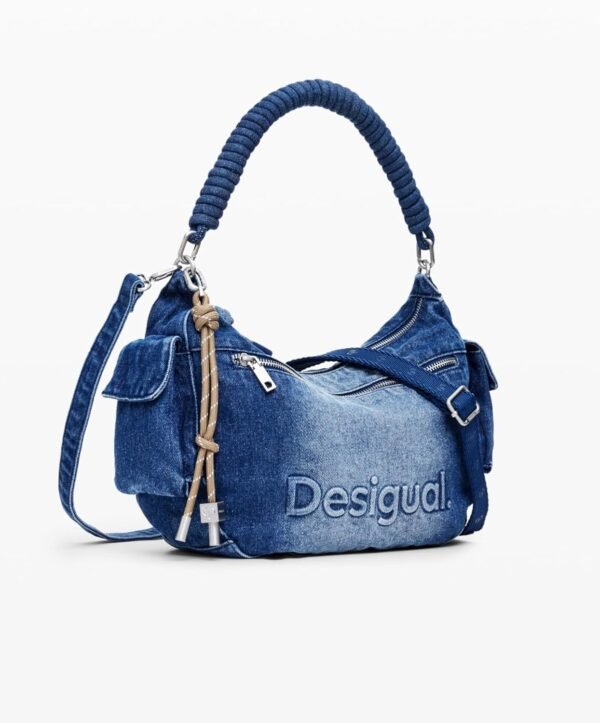 BAG_HALF LOGO, 5053 DENIM MEDIUM WASH, U – Image 2