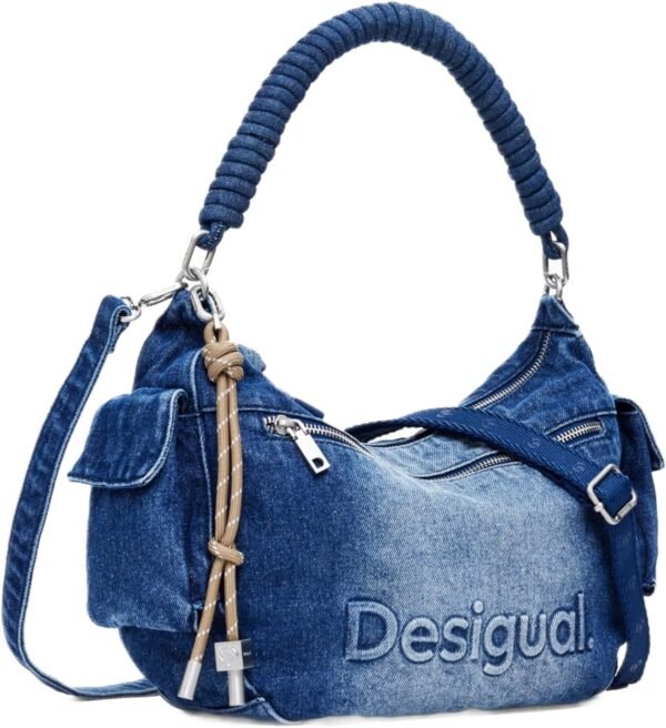 BAG_HALF LOGO, 5053 DENIM MEDIUM WASH, U