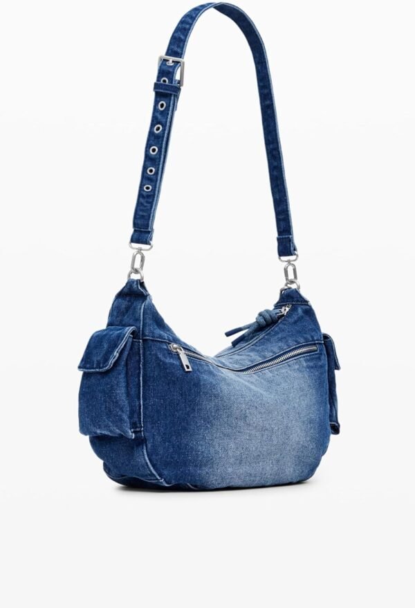 BAG_HALF LOGO, 5053 DENIM MEDIUM WASH, U – Image 3